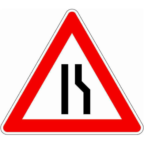 VKZ.121-10 Dreieck 900mm RAL2 verengte Fahrbahn re