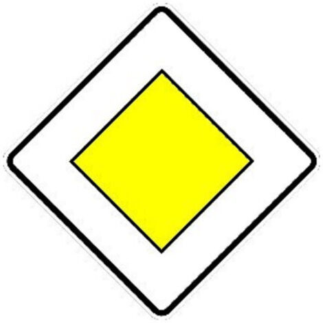 VKZ.306, 600x600mm Vorfahrtstraße RAL-Gütezeichen Folie RA1