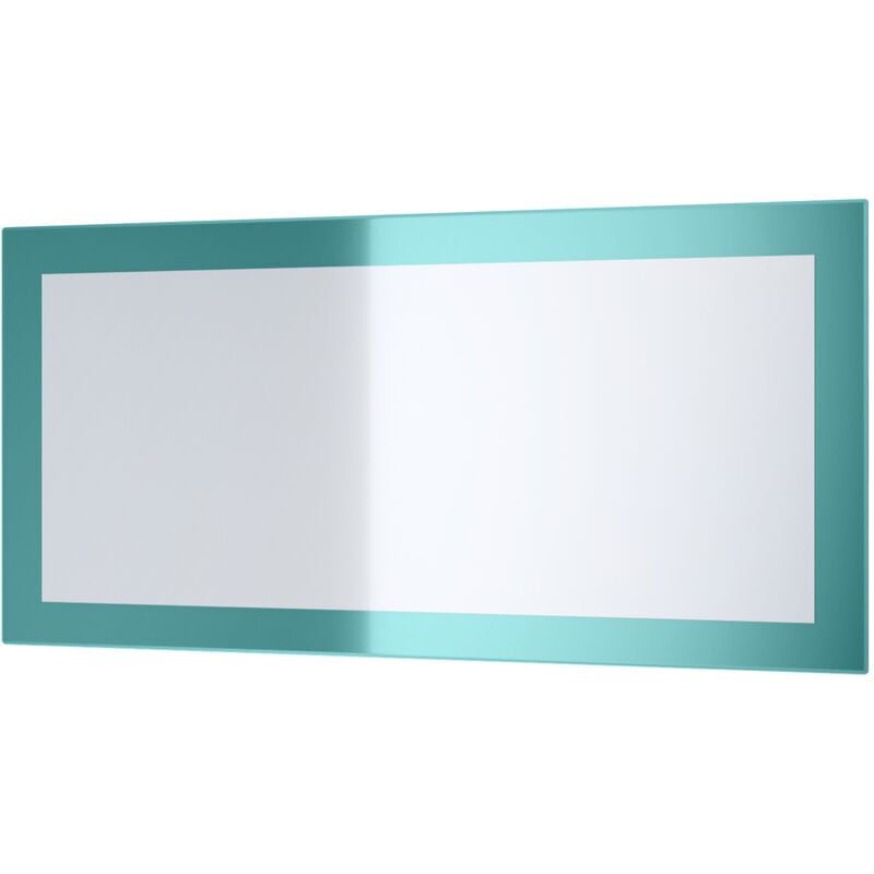 Vladon - Miroir mural miroir rectangulaire Lima V1 89 cm pour hall vestiaire salon - Turquoise haute brillance - Turquoise haute brillance