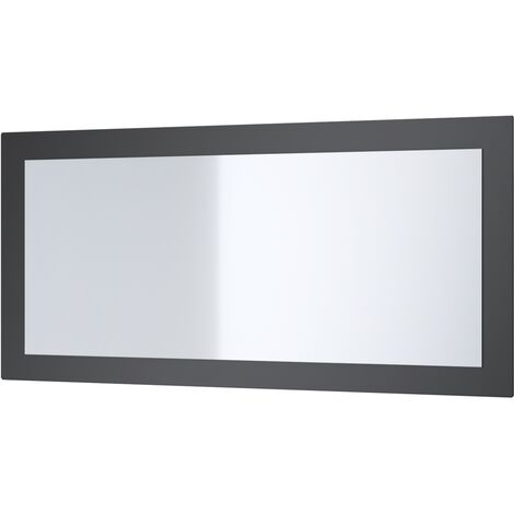 Flamingueo Grand Miroir Noir Miroir Sur Pied Decoration Chambre Miroir  Mural Design 163x53x3 cm