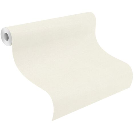 Vliestapete 408249 Tapete Uni Einfarbig 53 x 1005 cm Rasch Kimono Weiß