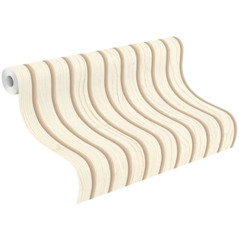 Vliestapete 480214 Tapete Holz 53 x 1005 cm Rasch Salsa Beige