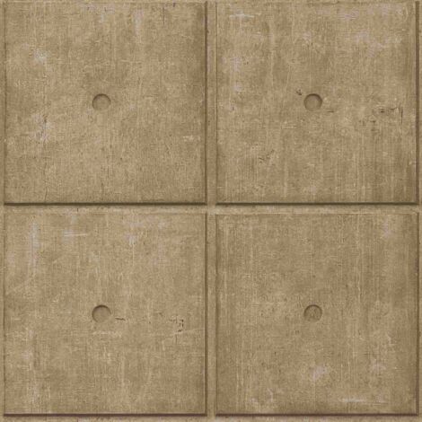 Vliestapete 499445 Tapete Industrial 53 x 1005 cm Rasch Factory V Gold