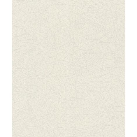 Vliestapete 541335 Tapete Uni Einfarbig 53 x 1005 cm Rasch ROCKNROLLE Creme