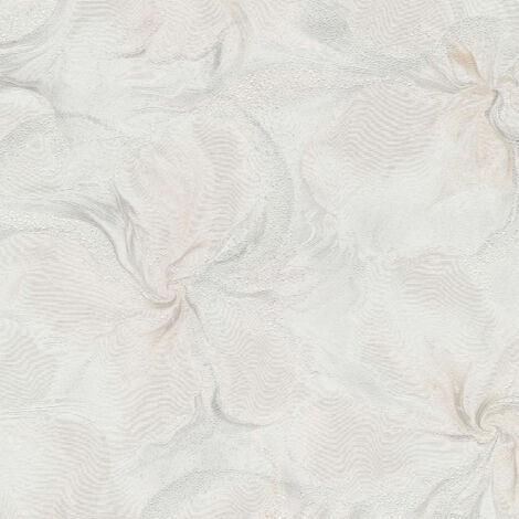 Vliestapete - AURORA - Hellbraun Hellgrau Creme Blumen Floral Erismann - 1051402