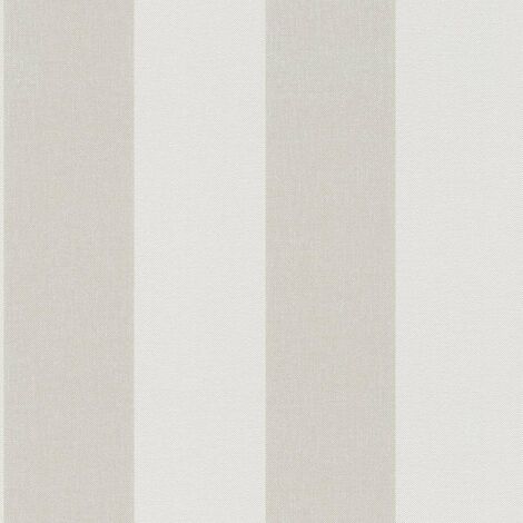 Vliestapete Beige Streifen Tapete Gemustert Ansatzfrei Blossum