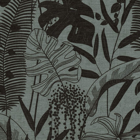 Vliestapete - Cuba II - Blau Botanical Dschungel A.S. Creation - 791644