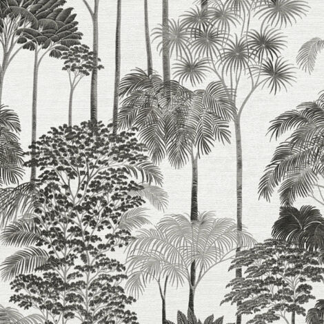 Vliestapete - Cuba II - Grau Botanical Dschungel A.S. Creation - 791625