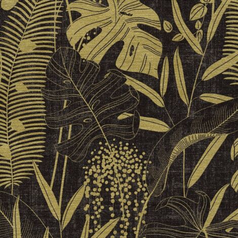Vliestapete - Cuba II - Schwarz Botanical Dschungel A.S. Creation - 791643