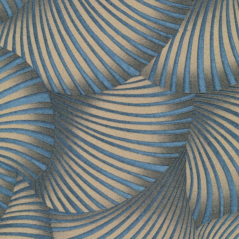 Vliestapete - Fashion For Walls 5 - Dunkelblau Gold Blau Grafik Gmk Erismann - 1052508