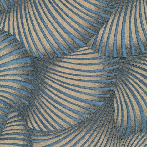 Vliestapete - Fashion for Walls 5 - Dunkelblau Gold Blau Grafik GMK Erismann - 1052508