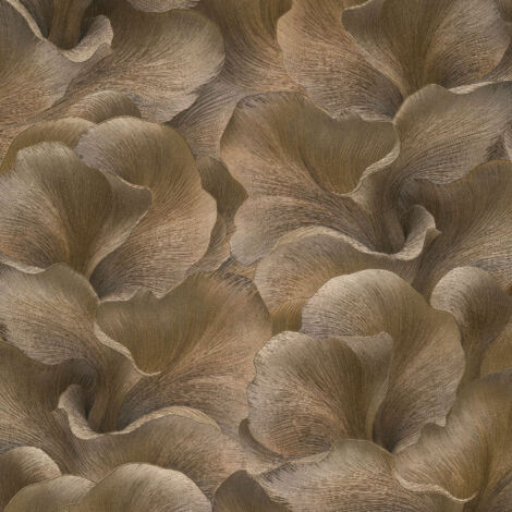 Vliestapete - Fashion for Walls 5 - Dunkelbraun Hellbraun Schwarz Blumen Floral GMK Erismann - 1052711
