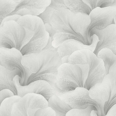 Vliestapete - Fashion for Walls 5 - Grau Weiß Blumen Floral GMK Erismann - 1052731