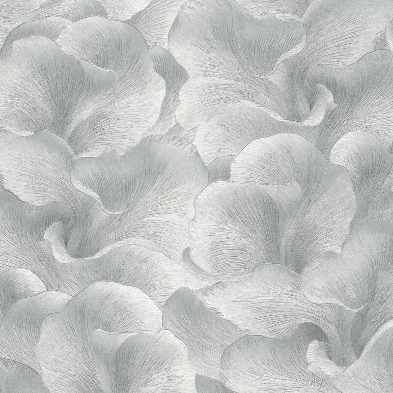 Vliestapete - Fashion For Walls 5 - Hellgrau Silber Grau Blumen Floral Gmk Erismann - 1052729