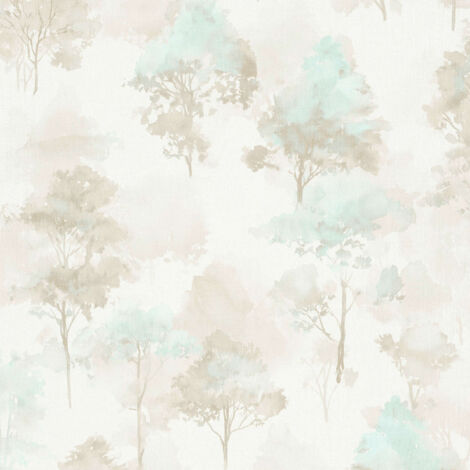 Vliestapete - Forest Dreams - Taupe Hellgrün Creme Blumen Floral Erismann - 1055702