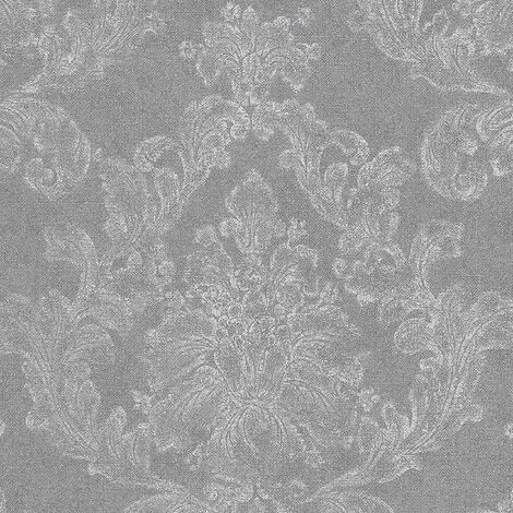 Vliestapete Grau Natur Tapete Gemustert gerader Ansatz Elegance 3