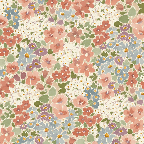 Vliestapete - Inia - Beige Weiß Creme Blumen Floral Grandeco - A80502