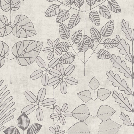 Vliestapete - Nordic Feeling - Braun Rot Blumen Floral A.S. Creation - 791471