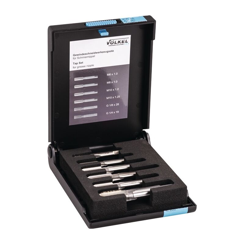 Gewindeschneidzeugsatz M6-M10 / G1/4-G1/8 ″ HSS-G 6-teilig