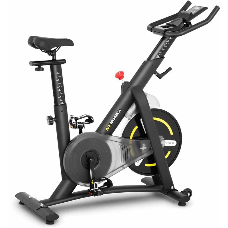 Helloshop26 - Vélo d'intérieur - roue d'inertie de 13 kg - lcd fitness musculation sport - Or
