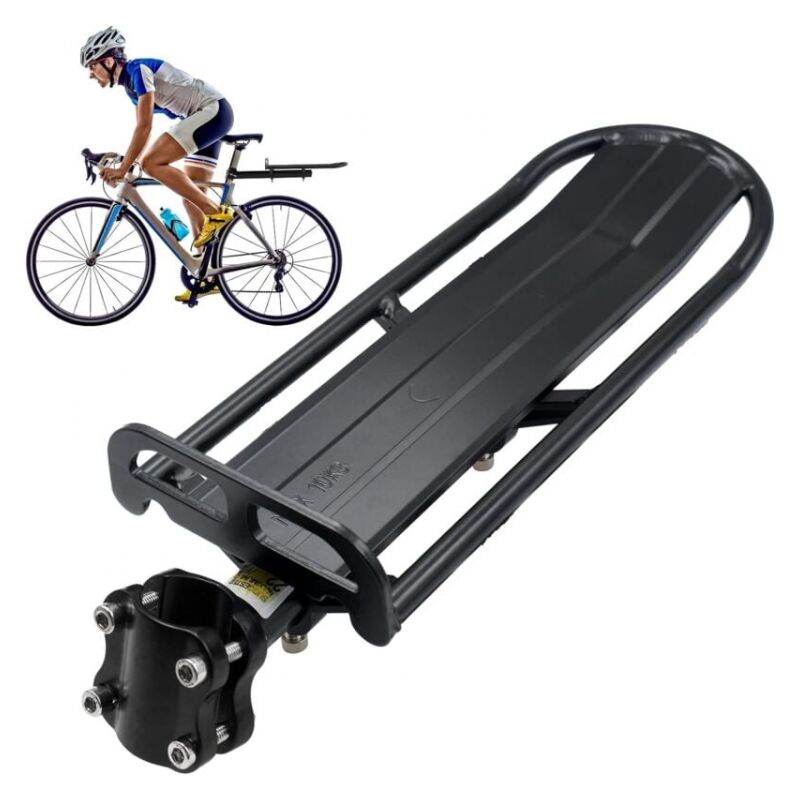Niceone - Vélo Porte Bagage, Universel Réglable Porte-Bagage Transporteur Bicyclette Accessoires Serrage Rapide Support Vélo Racks, Maximale de 10