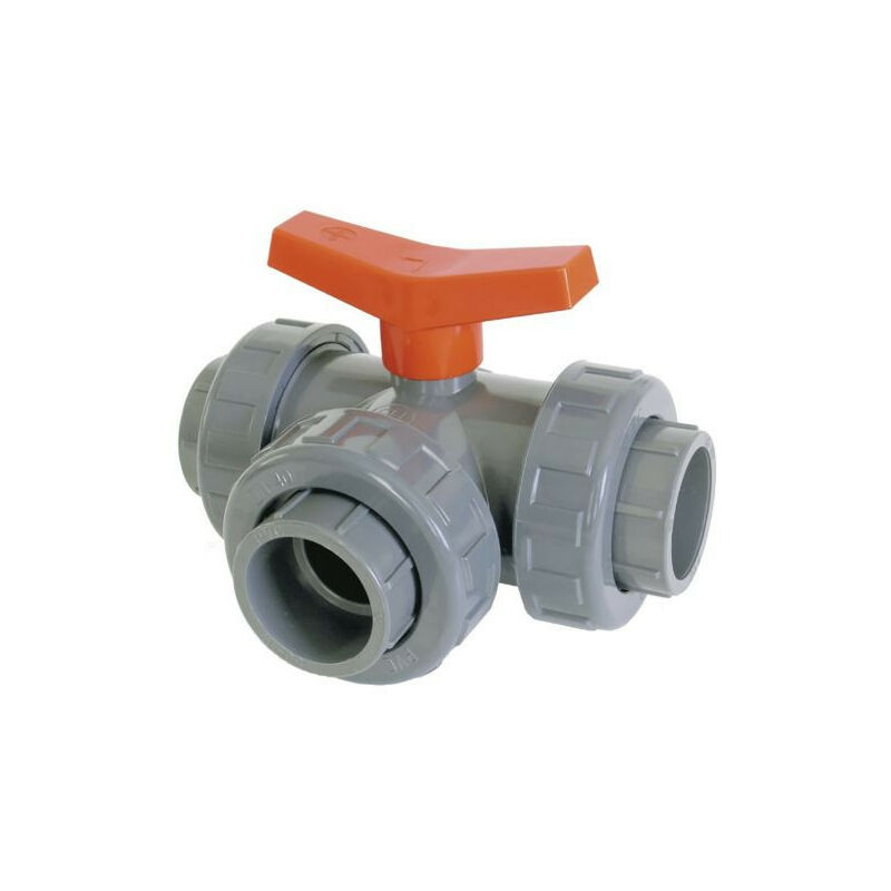 Fluidra - Válvula Pvc 3 Vías Rosca - Size 2