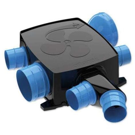 VMC simple flux hygroréglable - Hygrocosy BC Flex + - 412280 ATLANTIC - 412280  Centrale VMC Hygrocosy BC Flex + seule - 6 piquages sanitaires