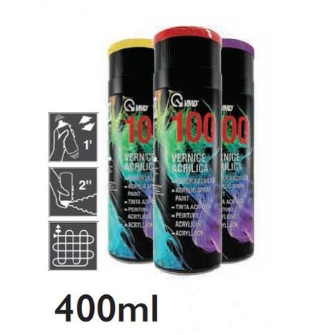 VMD 100 bomboletta vernice acrilica spray 400 ml tutti i colori RAL professionale made in Italy