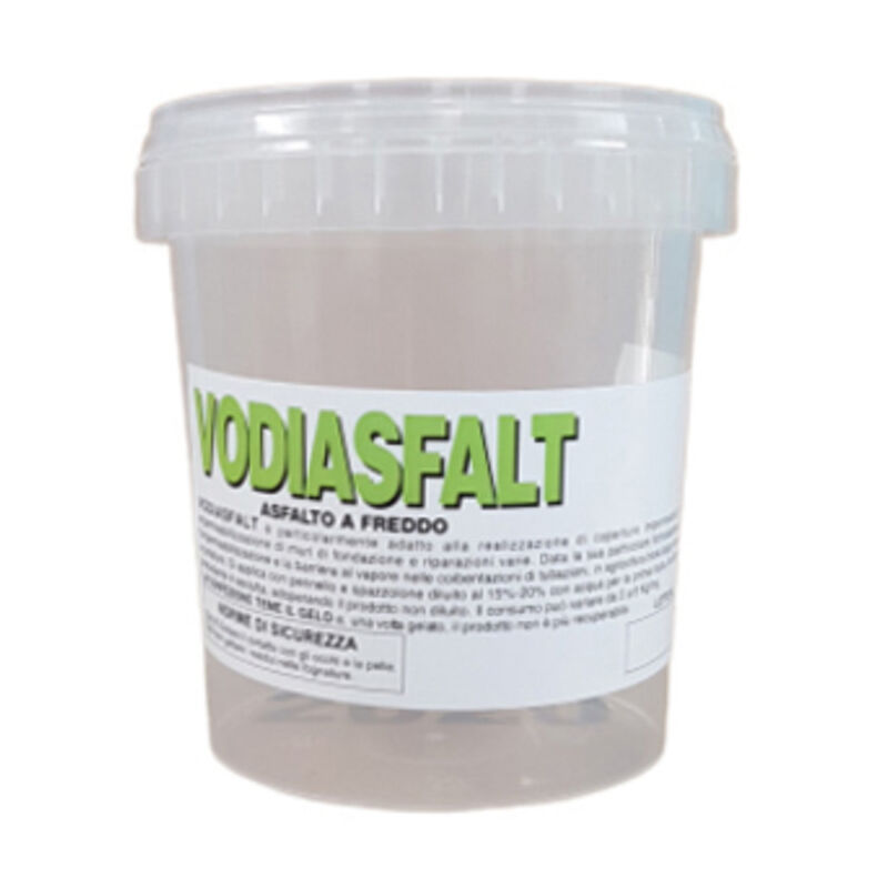 Vodiasfalt Asfalto A Freddo Extra 1 Kg Mastice Guaina Per Pavimenta...