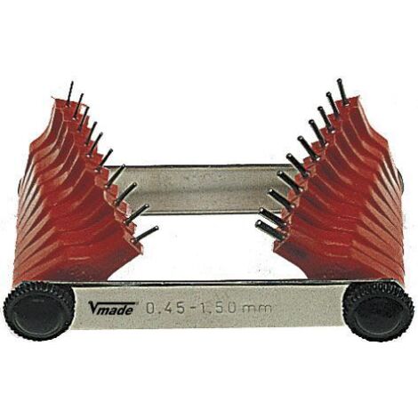 vogel-472201-juego calibres para inyectores, pasos 0,45-1,5 mm