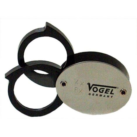 Vogel-600159-Juego de lupas de precisión, Diámetro de lente 30 mm, Aumento 4x + 6x = 10x