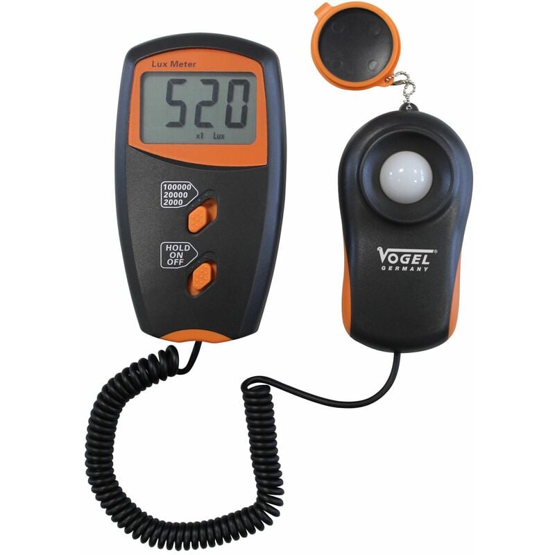 

VOGEL 640342 - Medidor de intensidad luminosa electrónico digital - Capacidad Lux: 1 - 100.000