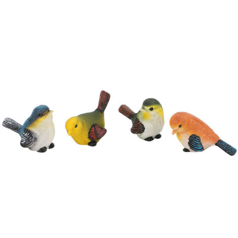 Vogelfiguren aus Kunstharz zur Dekoration von Garten, Rasen oder Terrasse