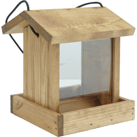 Vogelfutterhaus Fritz mit Plexiglas 18 x 17 x 17 cm