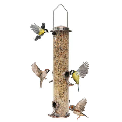 Vogelfutterhaus für den Außenbereich – Samenspender für den Garten, Geschenk für Vogelliebhaber