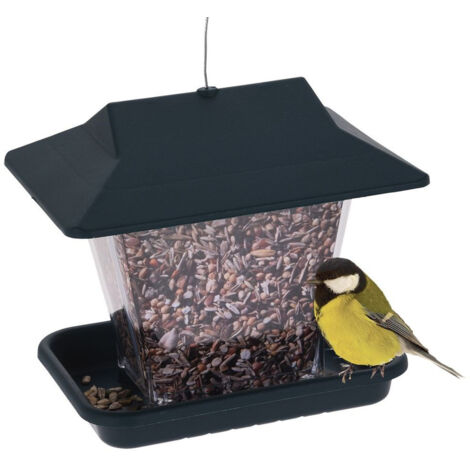 Vogelfutterstation zum Aufhängen, Körnerfutterbox, Balkon, Garten, Terrasse