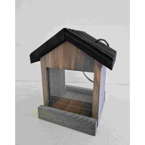Vogelhaus Fabi mit Plexiglas grau