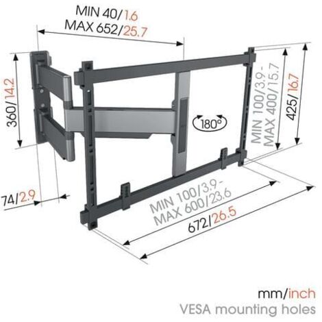 Vogel´s TV-WANDHALTERUNG  TURN  40-77Z (TVM5645 ELITE     SW)