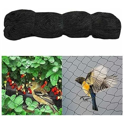 Vogelschutznetz 4 m x 10 m – Schutz für Obstbäume und Gemüse – UV- und korrosionsbeständig – Einfache Montage