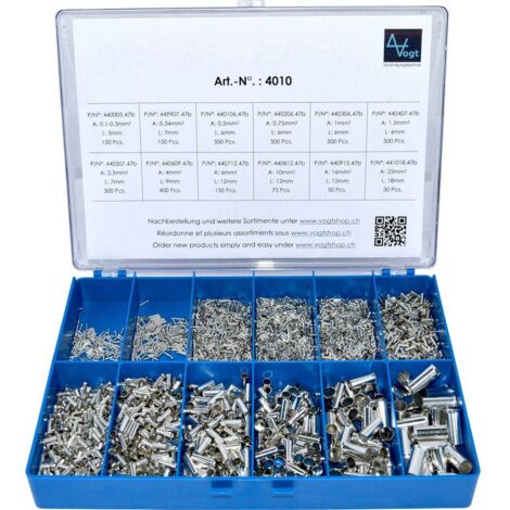 Vogt 4010 cassetta assortimento punte semplici argento