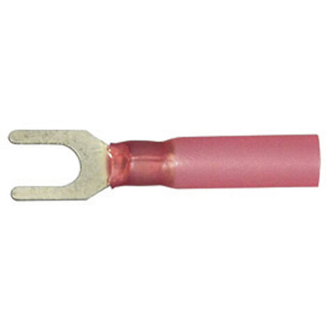 Vogt Verbindungstechnik 3608ch Gabelkabelschuh mit Schrumpfschlauch 0.50 mm² 1 mm² Loch-Ø=3.7 mm Tei