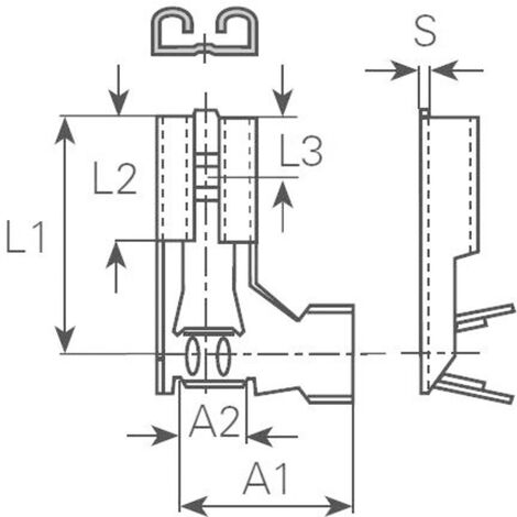 Vogt Verbindungstechnik 380208.67 Flachsteckhülse  Steckbreite: 4.8 mm Steckdicke: 0.8 mm 90 ° Uniso