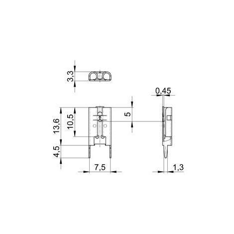 Vogt Verbindungstechnik 3867u.68 Cosse clip Largeur d'accouplement: 6.30 mm Épaisseur de contact: 0.80 mm non isolé 500 pc(s) Q029883
