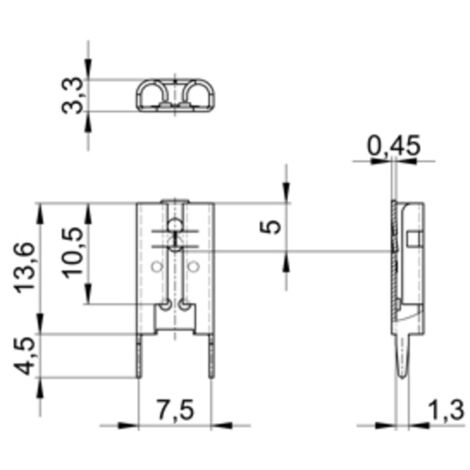 Vogt Verbindungstechnik 3867u.68 Flachsteckhülse  Steckbreite: 6.30 mm Steckdicke: 0.80 mm  Unisolie