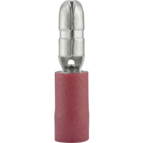 Vogt Verbindungstechnik 3920 Rundstecker 0.50 mm² 1 mm² Stift-Ø: 4 mm Teilisoliert Rot 1 St.