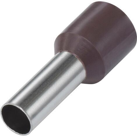 Vogt Verbindungstechnik 469706 Aderendhülse 0.14 mm² Teilisoliert Braun 100 St.