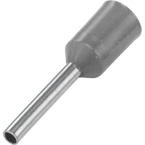 Vogt Verbindungstechnik 490208 Aderendhülse 0.75 mm² Teilisoliert Grau 100 St.