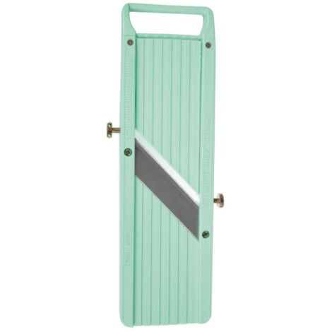 Vogue Affettatrice per alimenti per verdure a mandolina portatile giapponese  Include 3 lame intercambiabili e protezione di sicurezza  D445