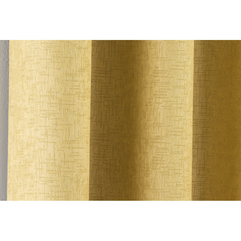 Tyrone Textiles - Vogue Pair of 229 X 229 Blackout Curtains, Ochre