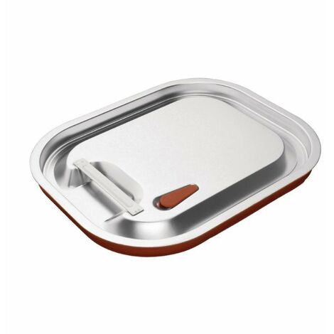 Vogue CP269 in acciaio INOX e coperchio in silicone richiudibile GN 1/2